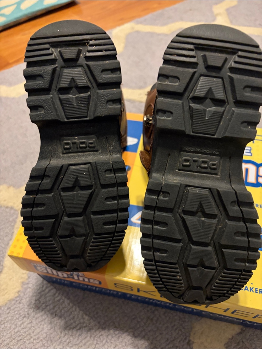 Polo by Ralph Lauren Kids Brown and Black Lace-Up Winter Boots - Picture 5 of 5